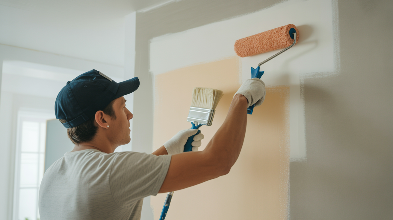 Professionelle Farbauftragung