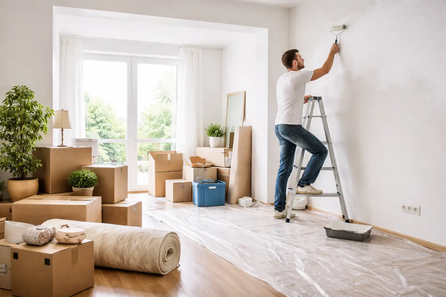 Muss ich bei Auszug die Wohnung ausmalen?