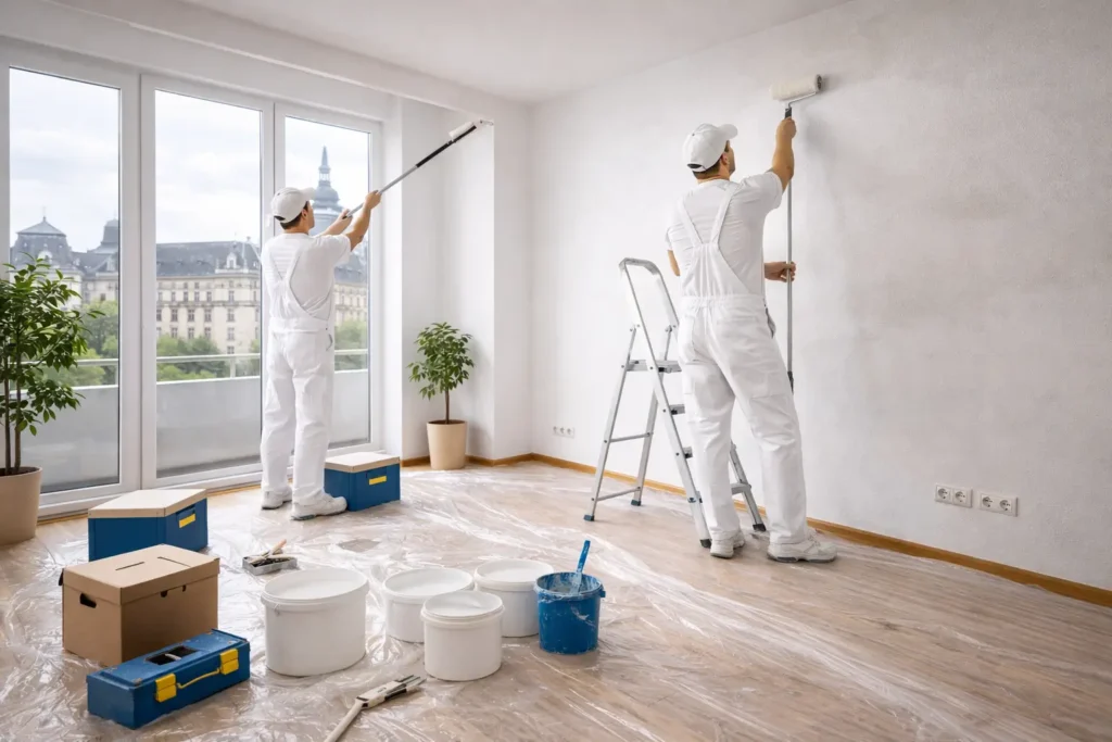 eine wohnung in wien streichen zu lassen