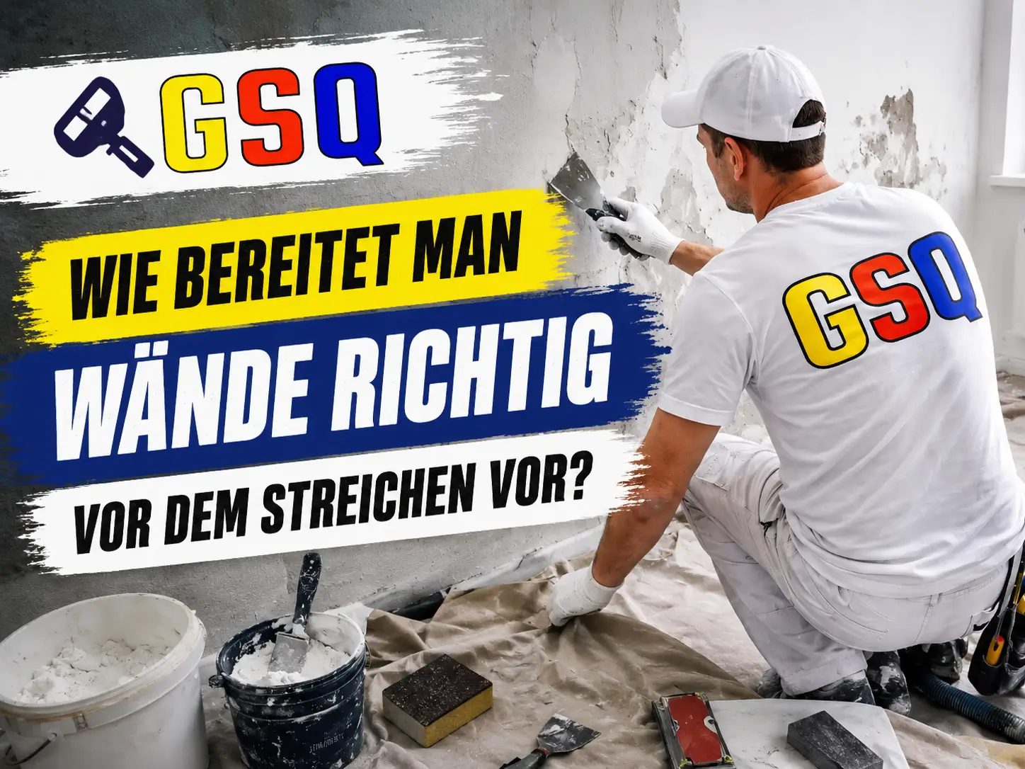 Wie bereitet man Wände richtig vor dem Streichen vor?