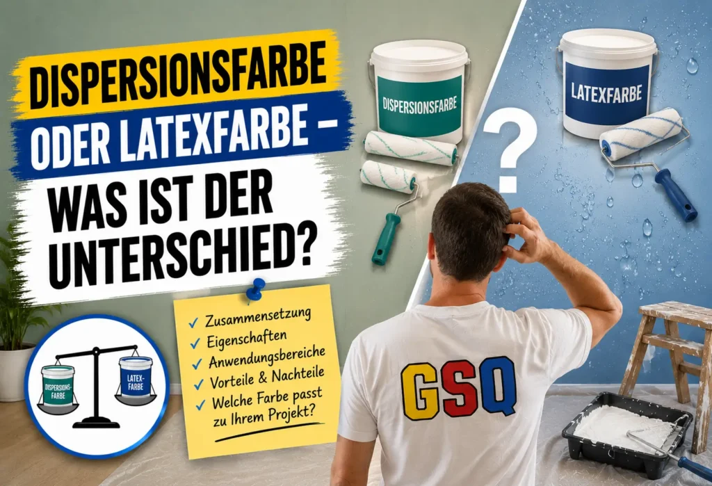 dispersionsfarbe oder latexfarbe