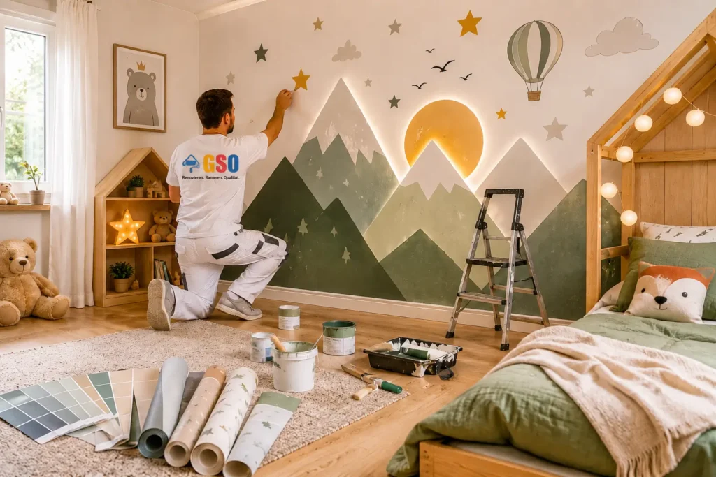 ideen für die kinderzimmer wandgestaltung