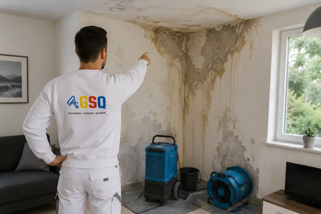 repariert wasserschäden an wand