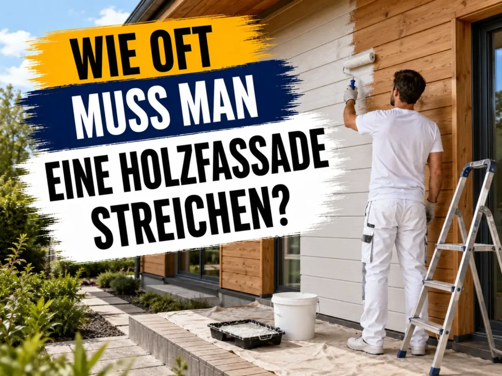 oft muss man eine Holzfassade streichen