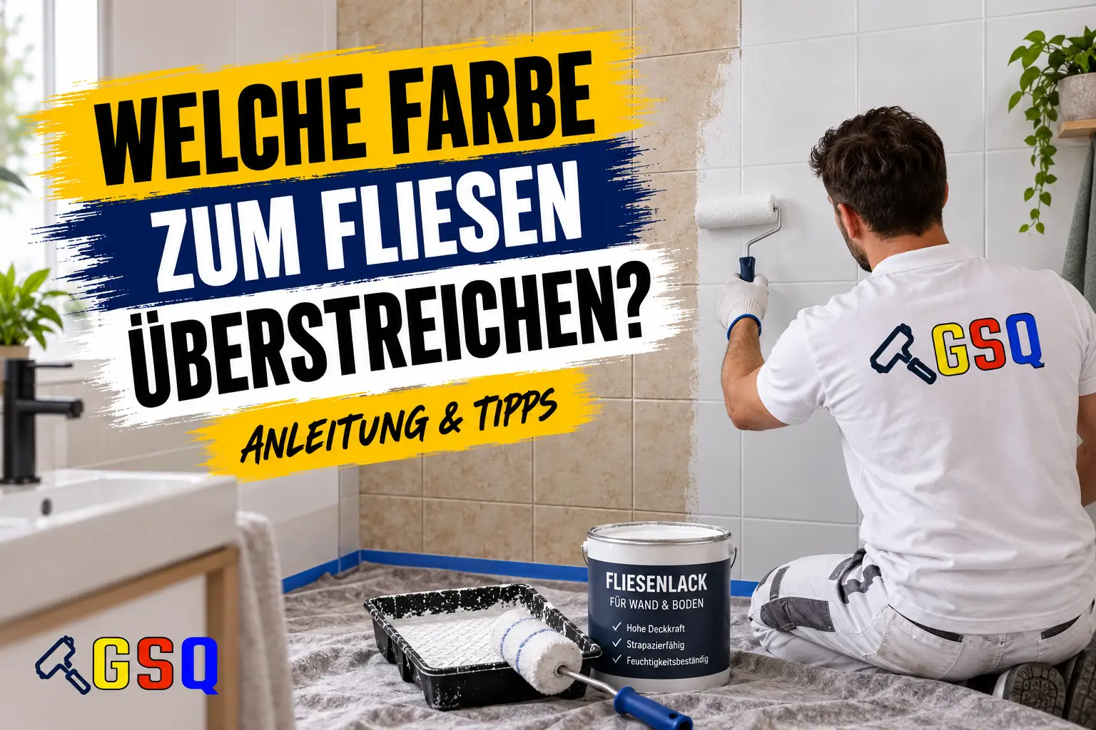 farbe zum Fliesen Überstreichen
