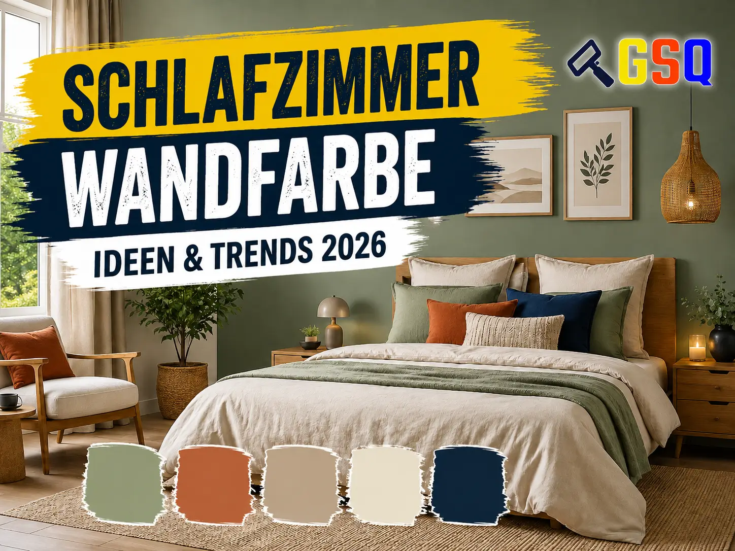 schlafzimmer wandfarbe ideen